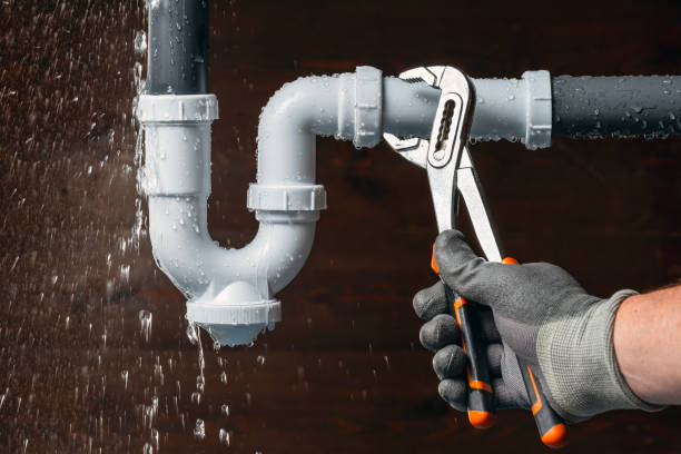 Professional Sewer Line Repair technician working in Rice, WA